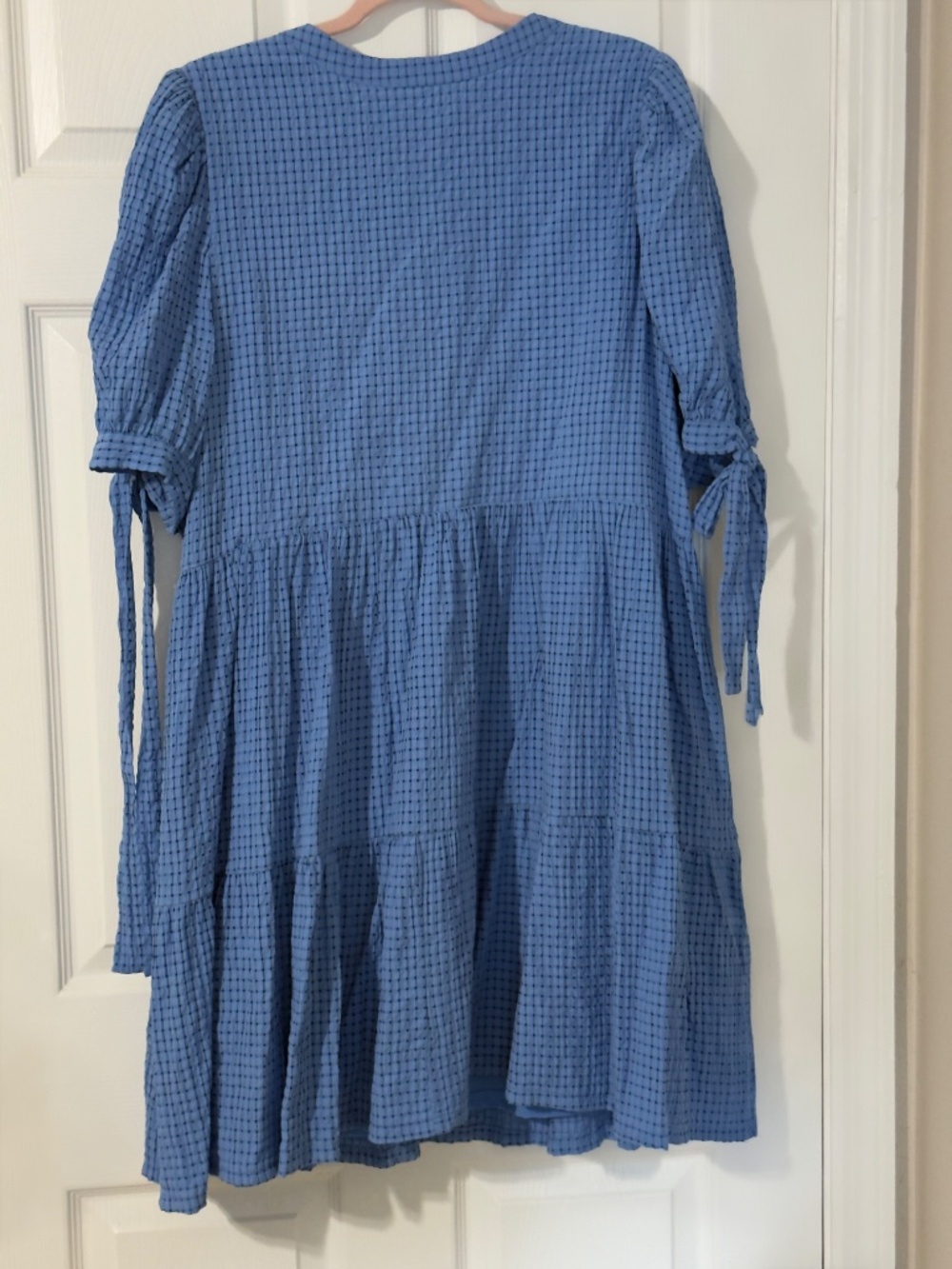 English Factory Blue Textured Dress 2x - Picture 6 of 6